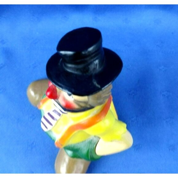 Sad Clown Cake Topper Vintage Wilton 1977 1316 Hong Kong Hard Plastic 4 Inch - Picture 7 of 9